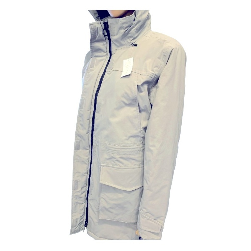 LANDSEND Women’s Squall Insulated Hooded Parka +7° TO +32° Dark Cameo Gray - Picture 3 of 5